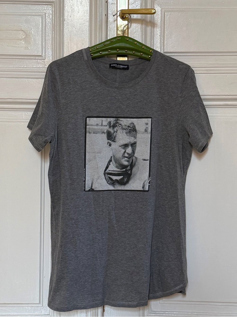 Dolce & Gabbana Gray Short-Sleeve Photo Graphic Tee
